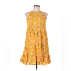 TRUE CRAFT women’s small floral yellow dress